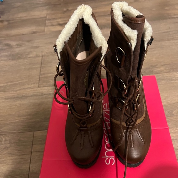 Pre-owned Stiletto Hiker Bootie - Picture 2 of 5